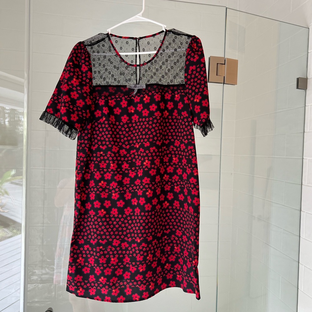 BCBG mini dress black lace